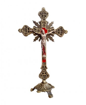 Cruce de metal, cu picior